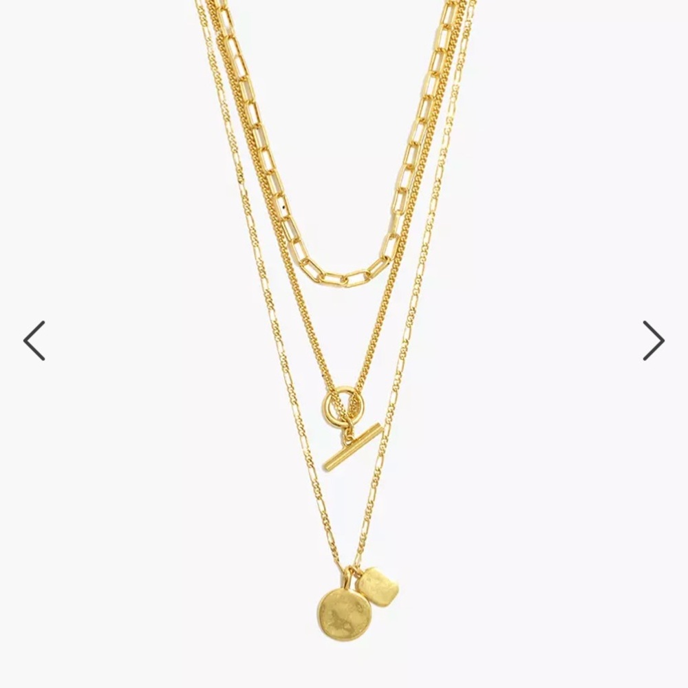Madewell Toggle Chain Necklace Set